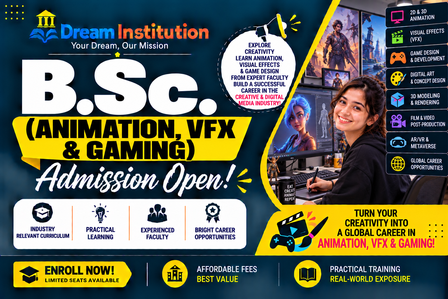 B.S.C ( ANIMATION, VFX & GAMING)